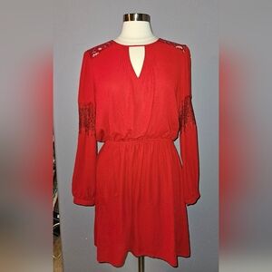 Burnt Orange lacy dress